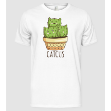 Pólómánia Catcus Cica Kaktusz - Férfi Alap póló