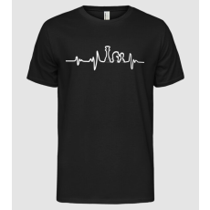 Pólómánia Chess heartbeat - Férfi Alap póló