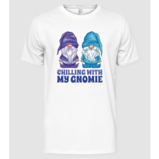 Pólómánia Chilling with my Gnomie - Férfi Alap póló férfi póló