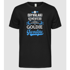 Pólómánia Csak egyvalaki keményebb Golden Retriever - Férfi Alap póló
