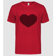 Pólómánia Csíkos szív - Férfi Alap póló