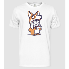 Pólómánia Cuki Nyuszi Corgi jelmezben - Férfi Alap póló
