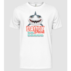 Pólómánia Daddy shark - Férfi Alap póló