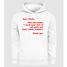 Pólómánia Dear Santa... - Férfi Kapucnis Pulcsi férfi póló