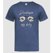 Pólómánia Developer off duty - Férfi Heather Póló férfi póló