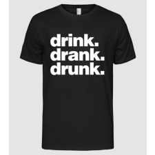 Pólómánia drink drank drunk2 - Férfi Alap póló férfi póló