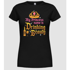 Pólómánia Drinking beauty - Női Kerek nyakú Póló
