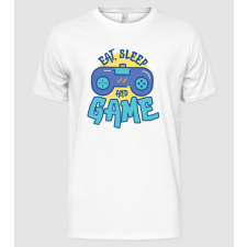 Pólómánia Eat Sleep and Game - Férfi Alap póló férfi póló
