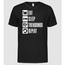 Pólómánia Eat sleep taekwondo - Férfi Alap póló