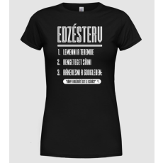 Pólómánia Edzésterv - Női Kereknyakú Póló