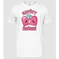 Pólómánia Együtt örökre szívlakatok - Férfi Alap póló