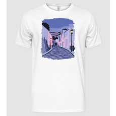 Pólómánia Éjszakai utcai kép - Férfi Alap póló