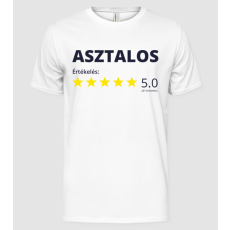 Pólómánia Értékelés 5 csillag - ASZTALOS - Férfi Alap póló