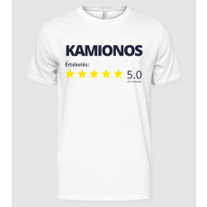 Pólómánia Értékelés 5 csillag - KAMIONOS - Férfi Alap póló