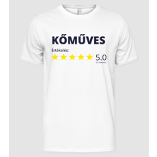 Pólómánia Értékelés 5 csillag - KŐMŰVES - Férfi Alap póló