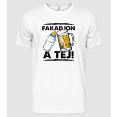 Pólómánia Fakadjon a tej (fekete) - Férfi Alap póló