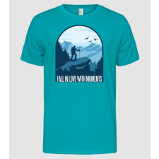 Pólómánia Fall in love with moments - Férfi Alap póló férfi póló