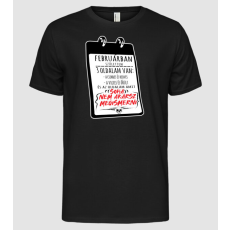 Pólómánia Februárban születtem, 3 oldalam van - Férfi Alap póló