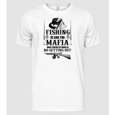 Pólómánia Fishing is like mafia - Férfi Alap póló