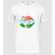 Pólómánia Flamingó - Férfi Alap póló férfi póló