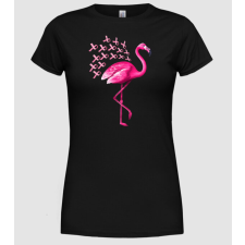 Pólómánia Flamingo pink - Női Kerek nyakú Póló női póló