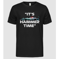 Pólómánia Forma 1 Its Hammer Time lewis hailton 2016 fehér felirat - Férfi Alap póló