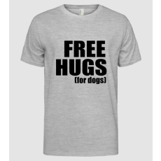 Pólómánia Free hugs for dogs - Férfi Alap póló