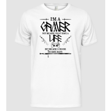 Pólómánia Gamer Life - Férfi Alap póló
