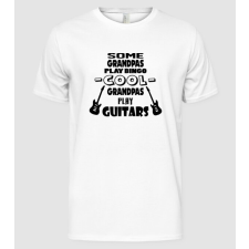 Pólómánia Gitáros papa - Férfi Alap póló férfi póló