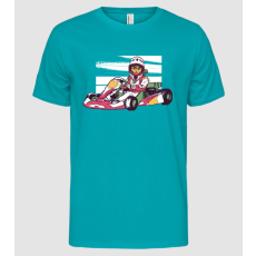 Pólómánia Gokartos Cica - Férfi Alap póló