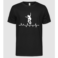 Pólómánia Gördeszkás Heartbeat - Férfi Alap póló férfi póló