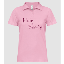 Pólómánia HairAndBeauty_logo_vector_cmyk_temp - Női Galléros Póló női póló