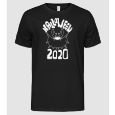 Pólómánia Halloween 2020 cuki denevér fehér - Férfi Alap póló férfi póló