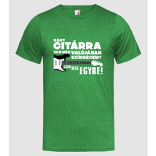 Pólómánia Hány gitárra van még szükségem? - Férfi Heather Póló férfi póló