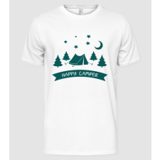 Pólómánia Happy camper tent - Férfi Alap póló férfi póló