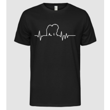 Pólómánia Heartbeat line Bolognese - Férfi Alap póló férfi póló