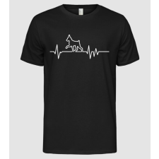 Pólómánia Heartbeat line Pinscher - Férfi Alap póló férfi póló