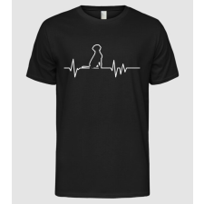 Pólómánia Heartbeat line Vizsla - Férfi Alap póló férfi póló