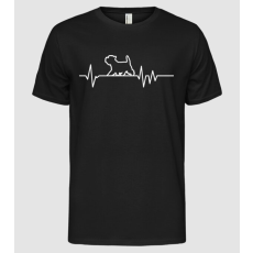 Pólómánia Heartbeat line Westie - Férfi Alap póló