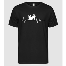 Pólómánia Heartbeat sziluett Csivava - Férfi Alap póló férfi póló