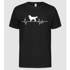 Pólómánia Heartbeat sziluett Golden Retriever - Férfi Alap póló férfi póló