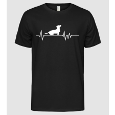 Pólómánia Heartbeat sziluett Tacskó - Férfi Alap póló férfi póló