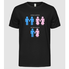 Pólómánia Hetero Sapiens - Férfi Alap póló férfi póló