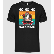 Pólómánia Ho Ho Ho Madafakas Santa Télapó - Férfi Alap póló