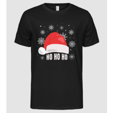 Pólómánia Ho Ho Ho Télapó Sapka - Férfi Alap póló