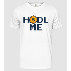 Pólómánia Hodl Me Bitcoin - Férfi Alap póló