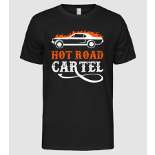 Pólómánia Hot road cartel - Férfi Alap póló férfi póló