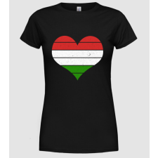 Pólómánia hungary heart - Női Kerek nyakú Póló női póló