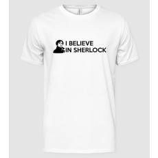Pólómánia I believe in Sherlock - Férfi Alap póló