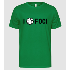 Pólómánia i heart foci _ 2c - Férfi Alap póló